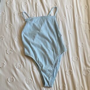 Billabong Light Blue Ribbed One Piece